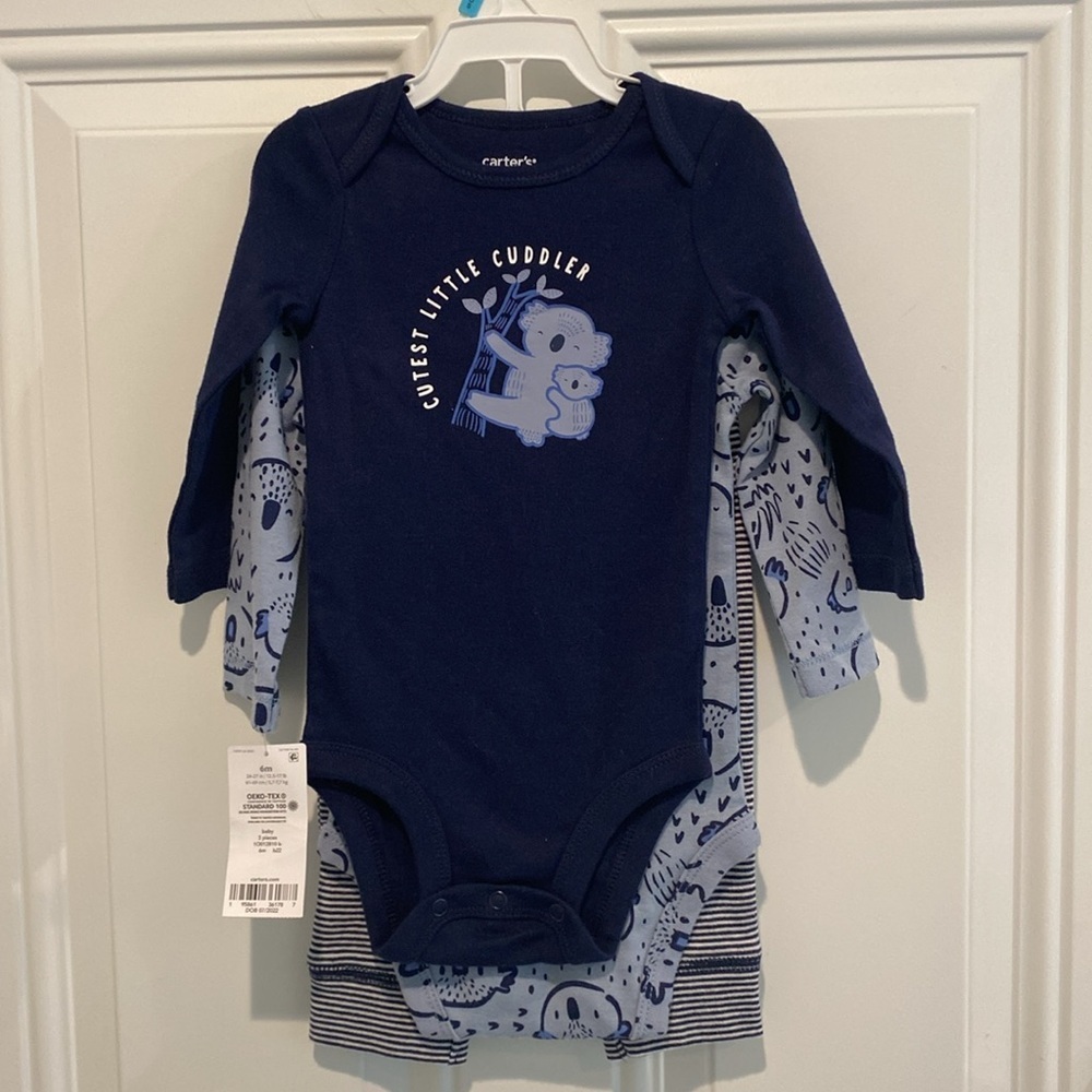 Carter’s Cutest Little Cuddler Koala Three Piece Set Baby Boy Six Months